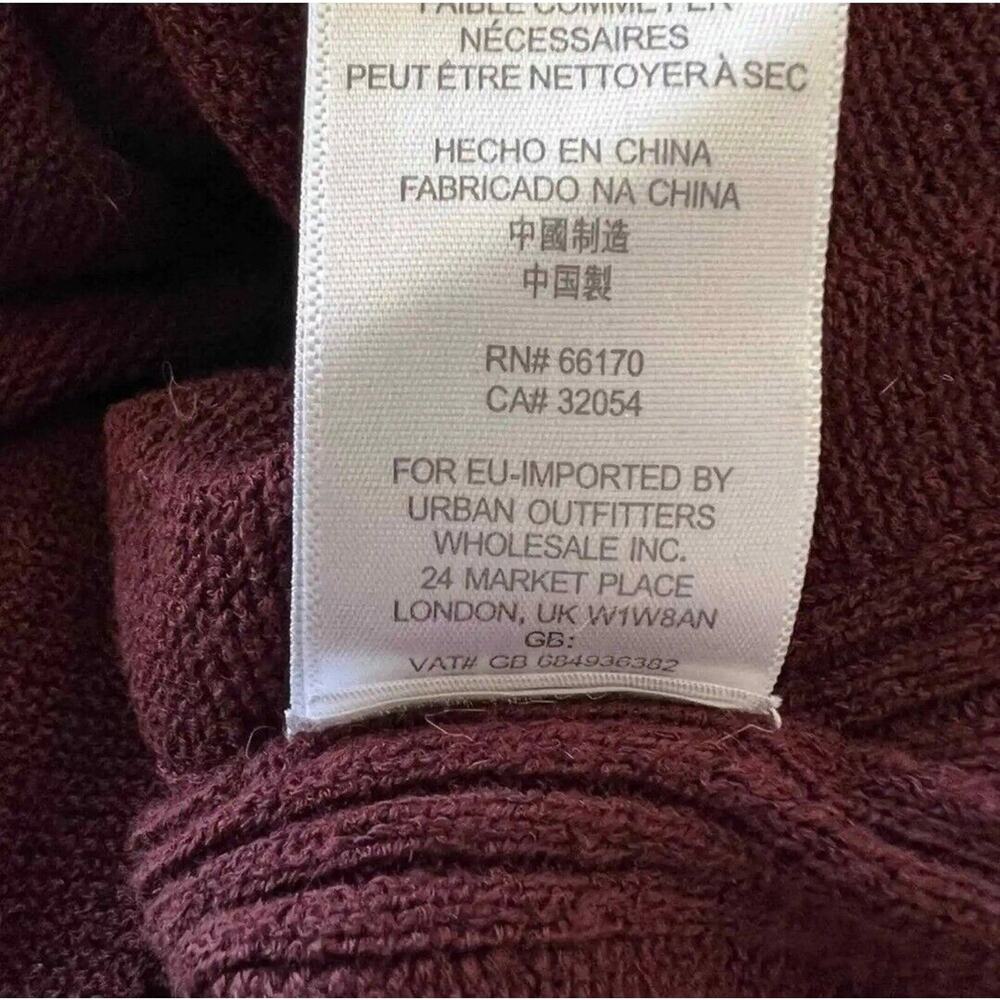 Free People Criss Cross Front Tunic High Low Sweater Size L Brown 14597 - Picture 7 of 9